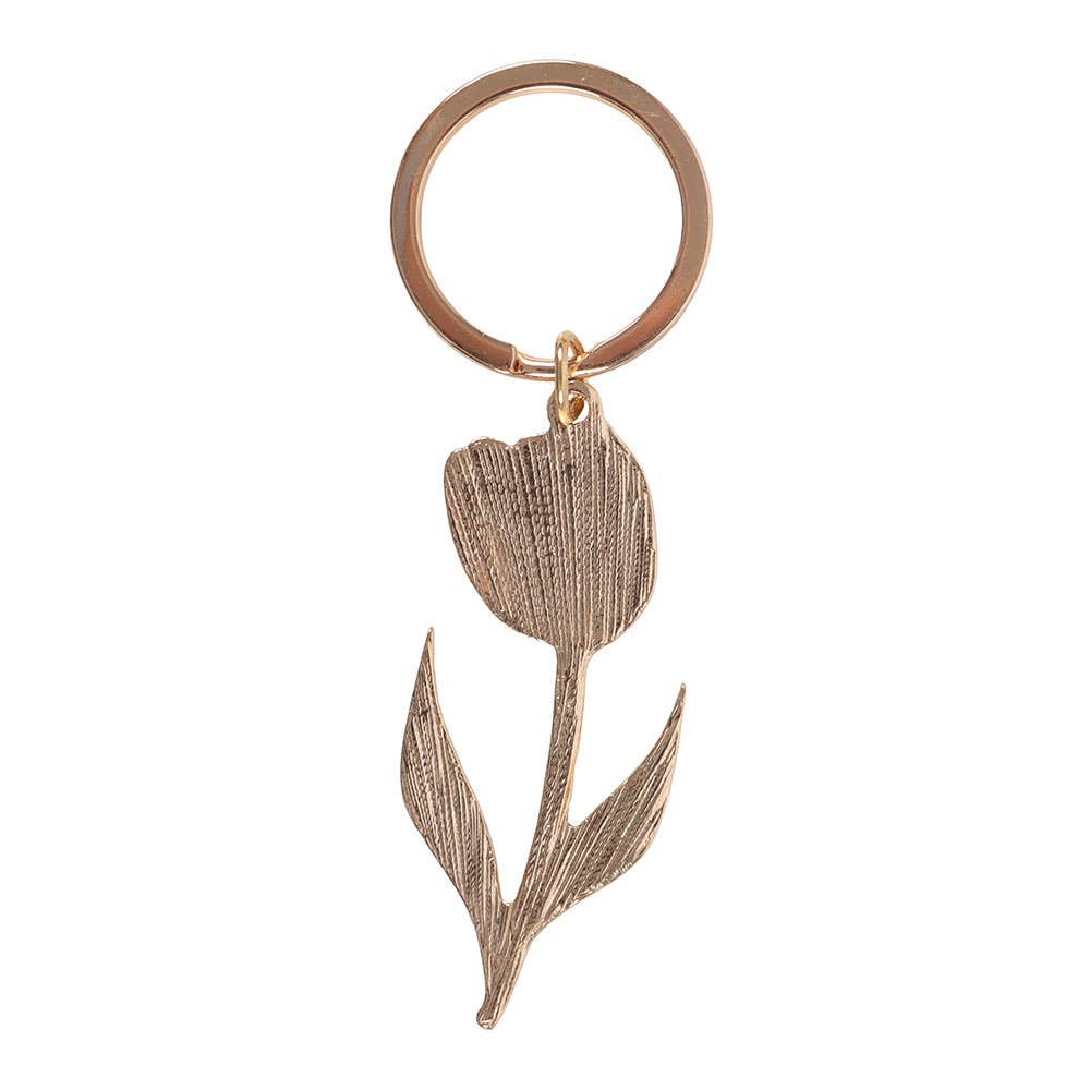 Porte-clés Tulipe Blanche