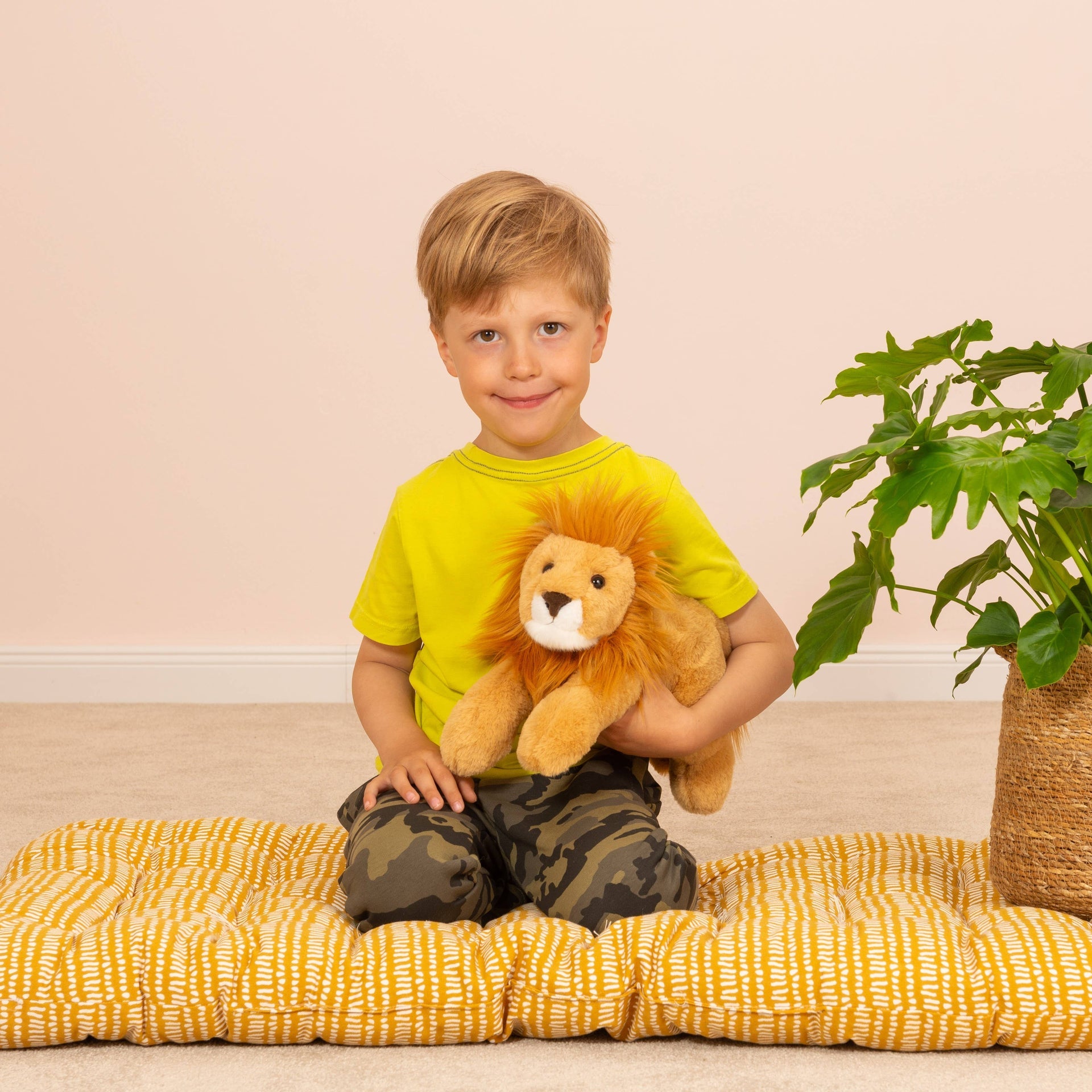 Peluche Lion Couché – 33 cm - Teddy Hermann