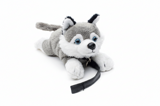 Husky-Plüschtier (mit Leine)