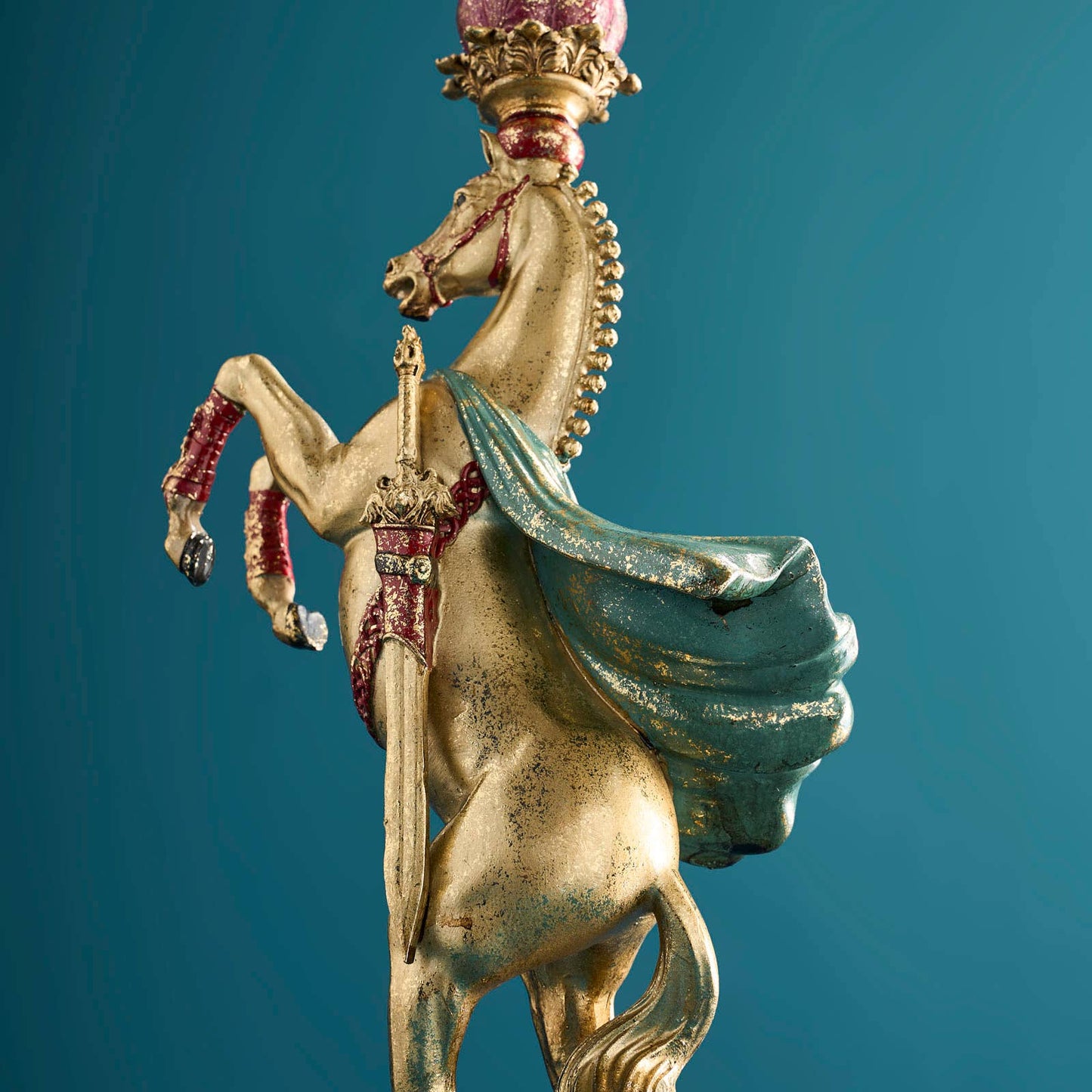 Chandelier Cheval de Cirque, Or, 17,5 x 9,5 x 36,5 cm