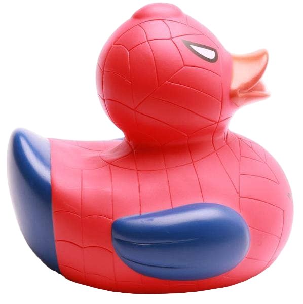 Canard Super-héros Rouge-Bleu XL