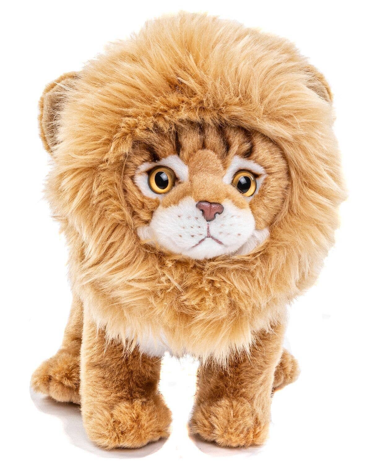 Peluche chat Maine coon avec crinière de lion amovible Uni Toys