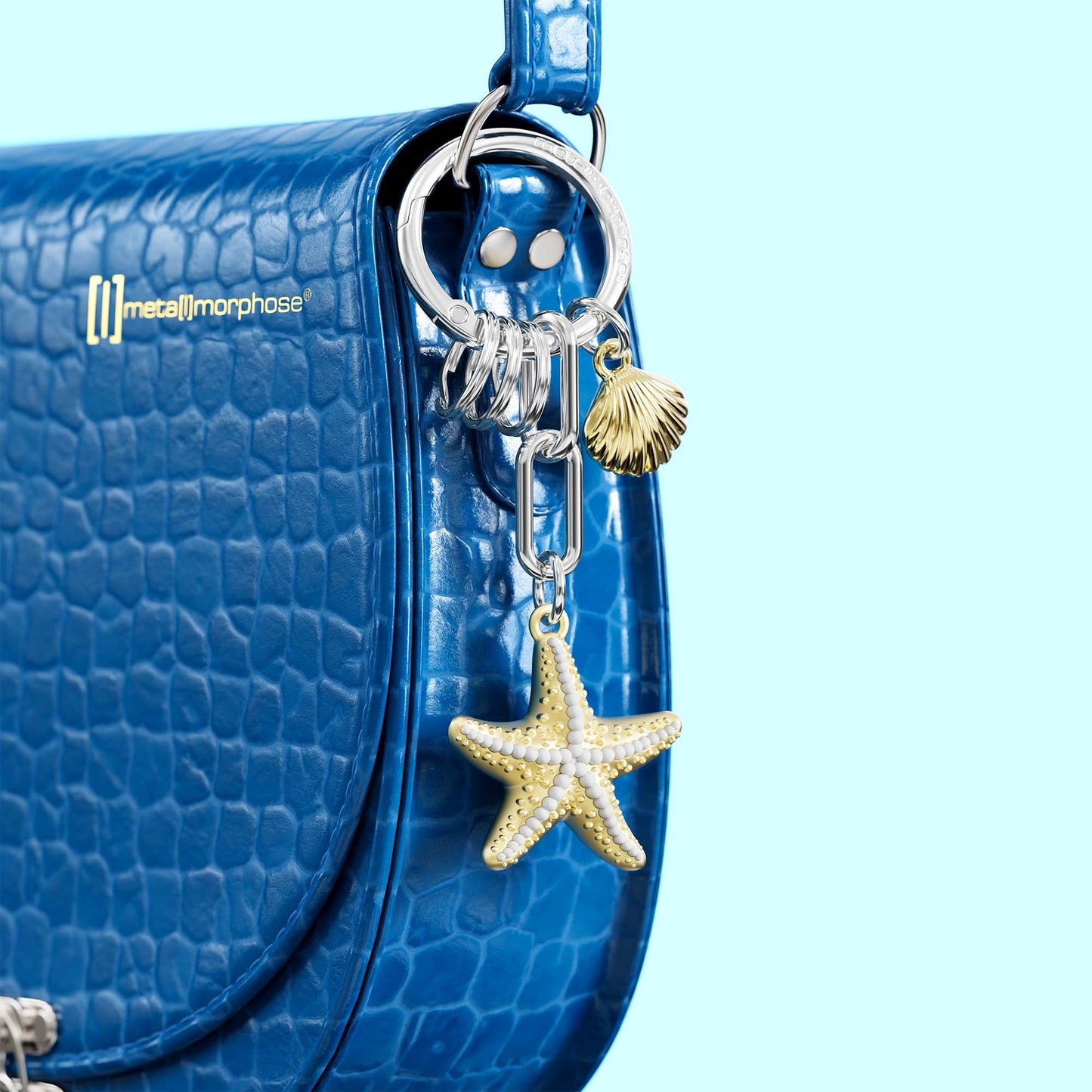 Starfish Charm Keychain
