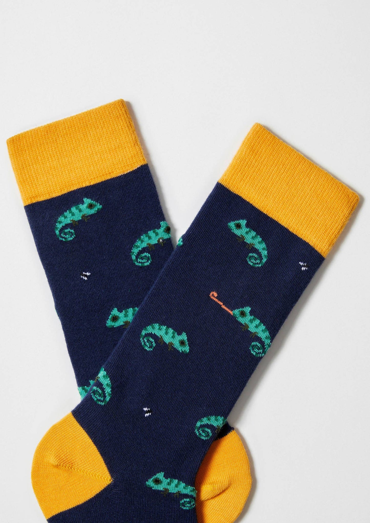 BeChamaleon Blue - Chaussettes en coton biologique à 100%