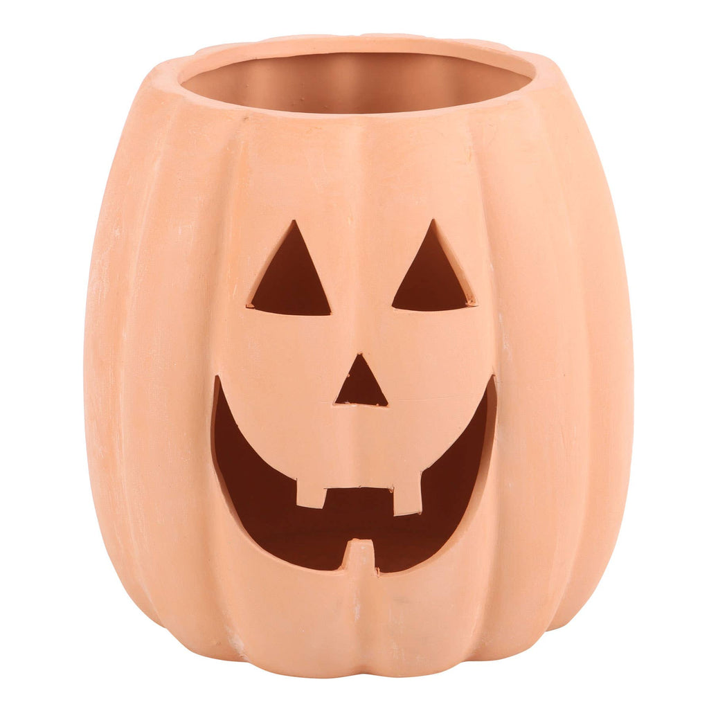 Décoration citrouille d’Halloween en terre cuite 25 cm