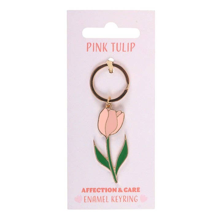 Porte-clés Tulipe Rose