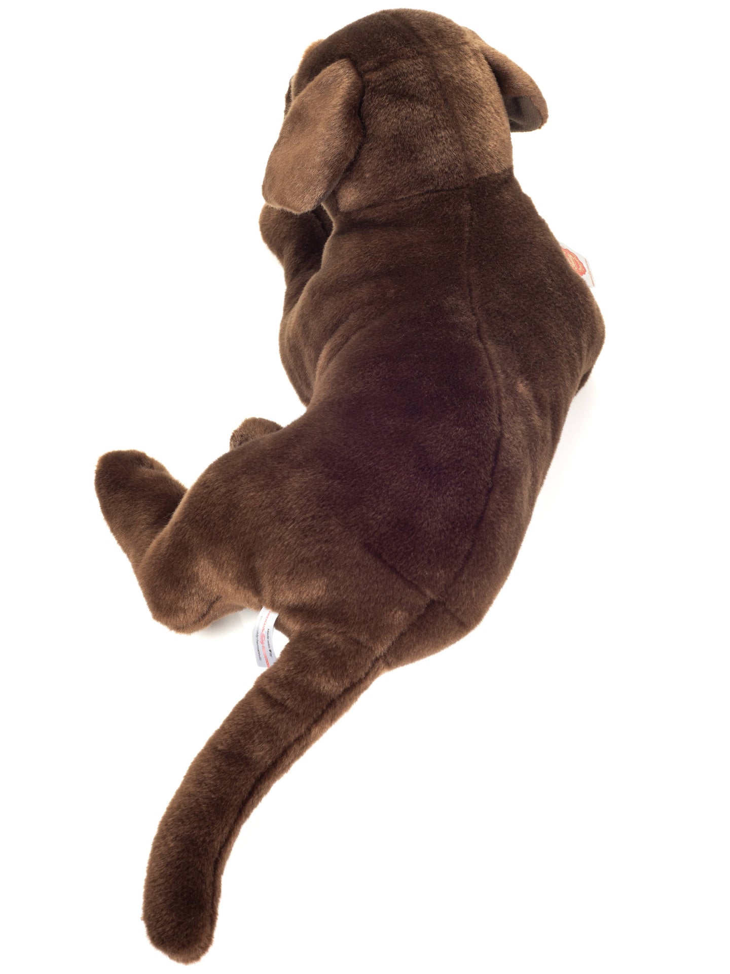 Peluche Labrador Marron Chocolat Couché – 50 cm - Teddy Hermann