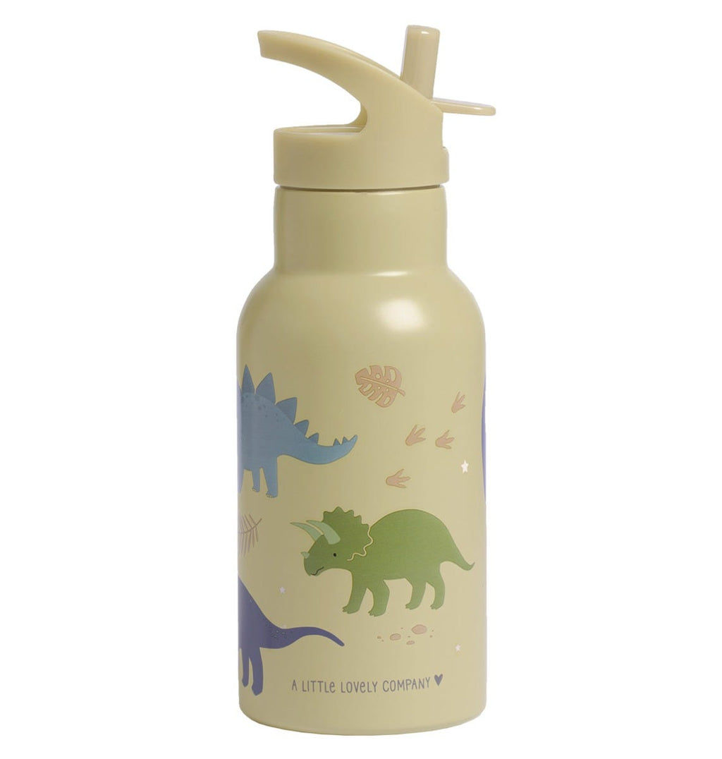 Gourde enfant en inox - Dinosaures – vue 3 – A Little Lovely Company