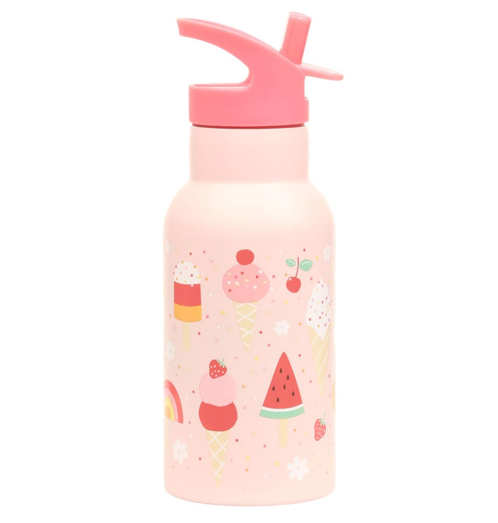 Gourde enfant en inox - Glaces – vue 3 – A Little Lovely Company