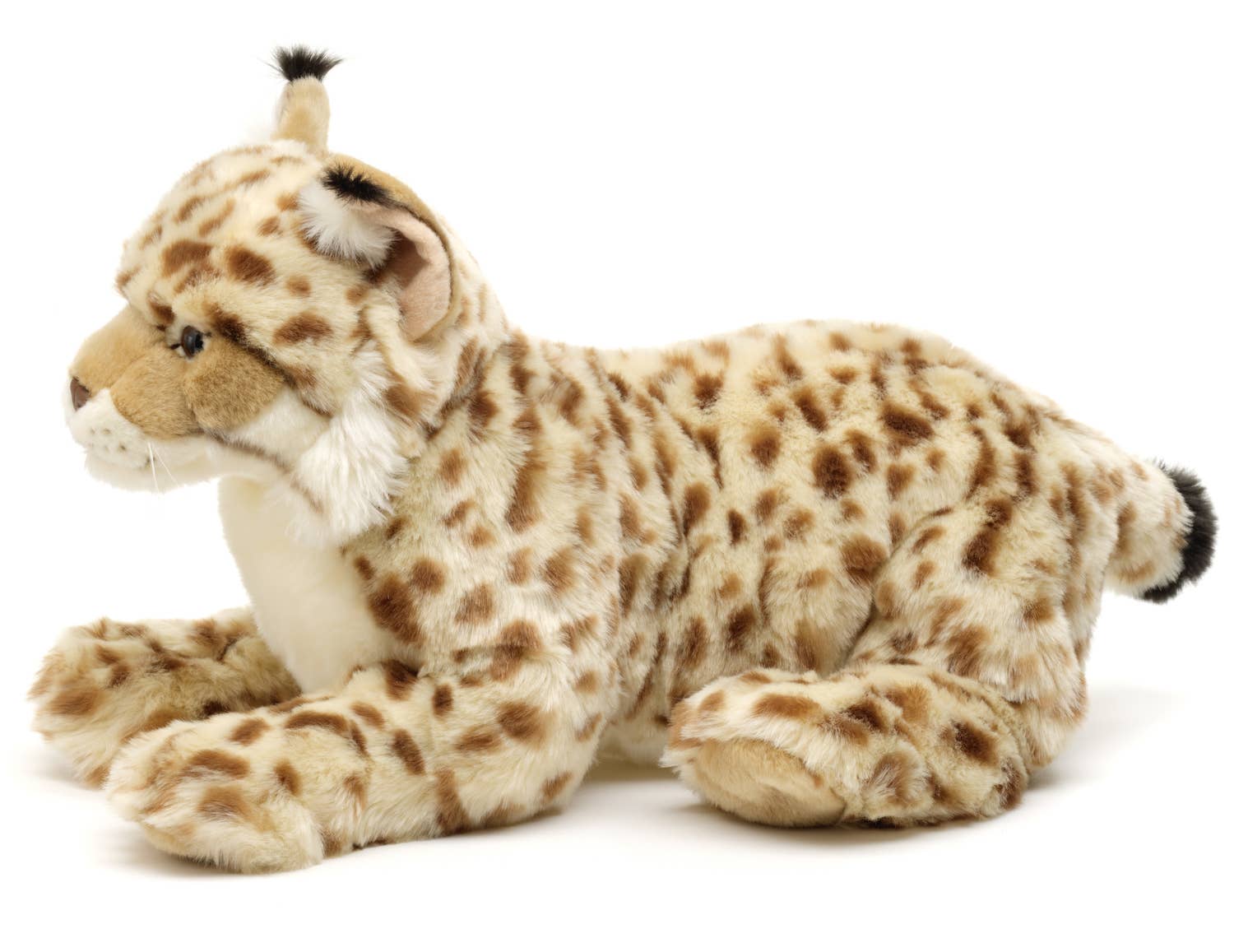 Peluche Lynx couché Uni Toys