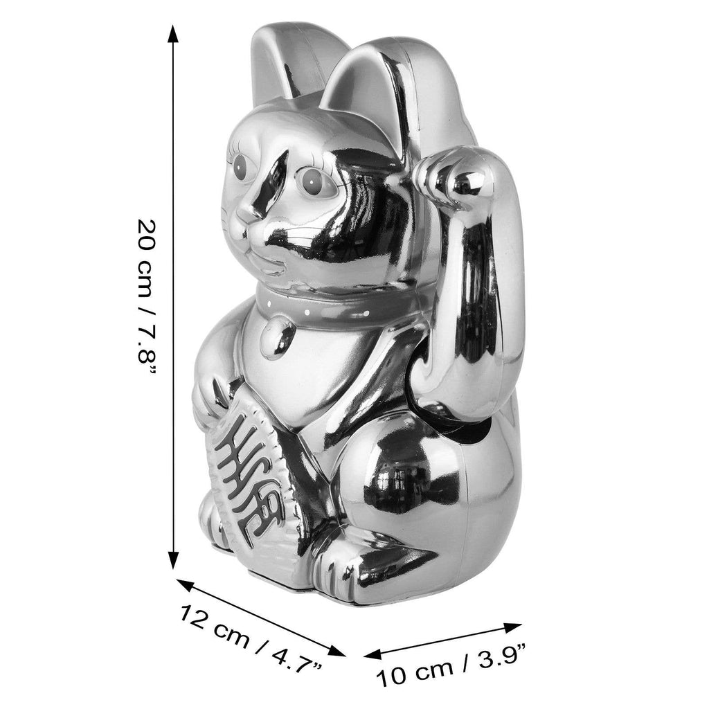 Chat chanceux blanc 20cm
