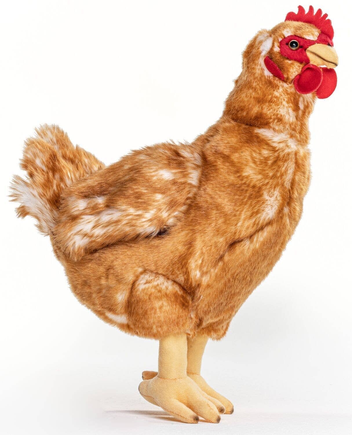Peluche poule brune avec œuf Uni Toys