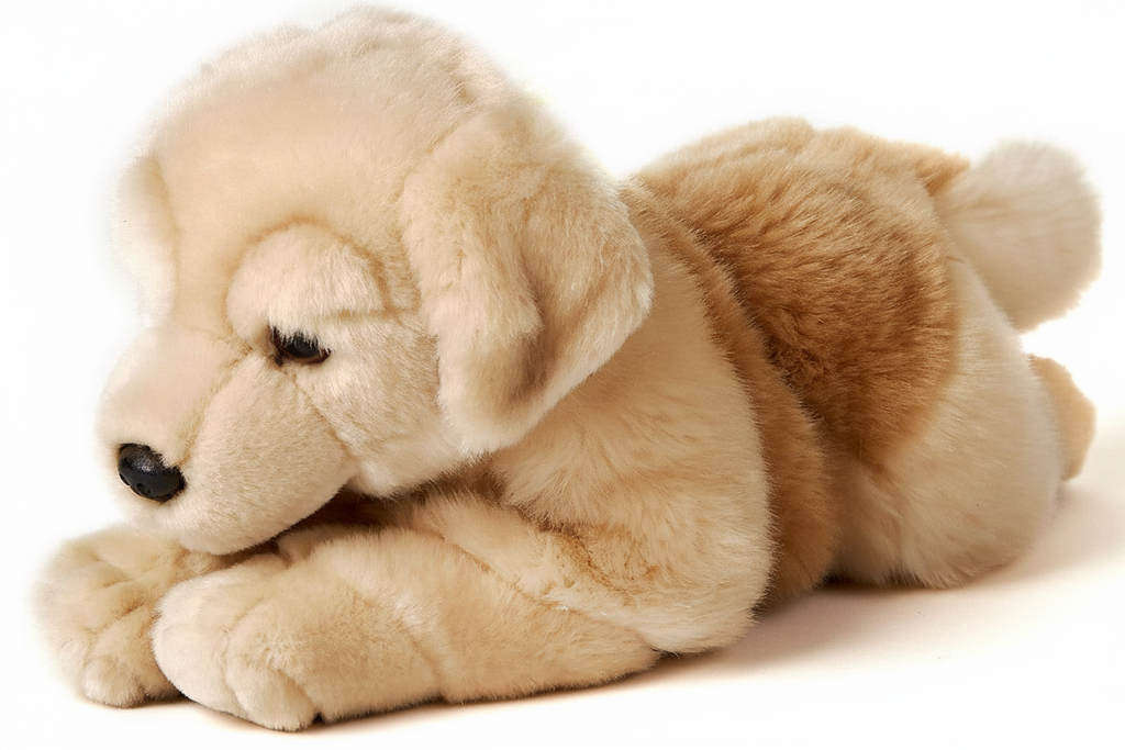 Peluche Golden Retriever, couché Uni Toys