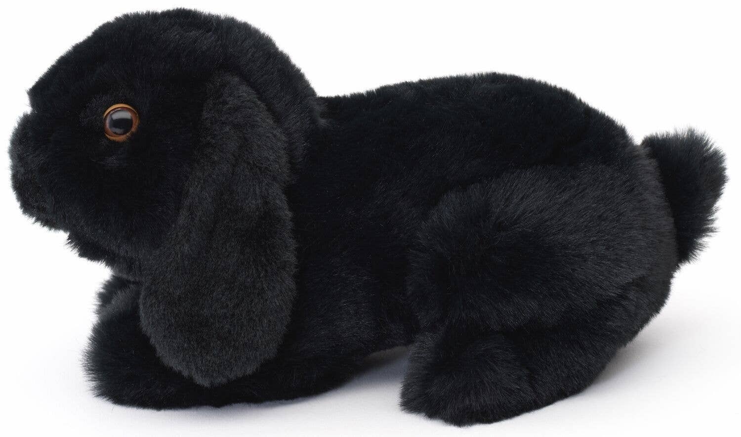 Peluche Lapin Bélier, couché (noir) Uni Toys