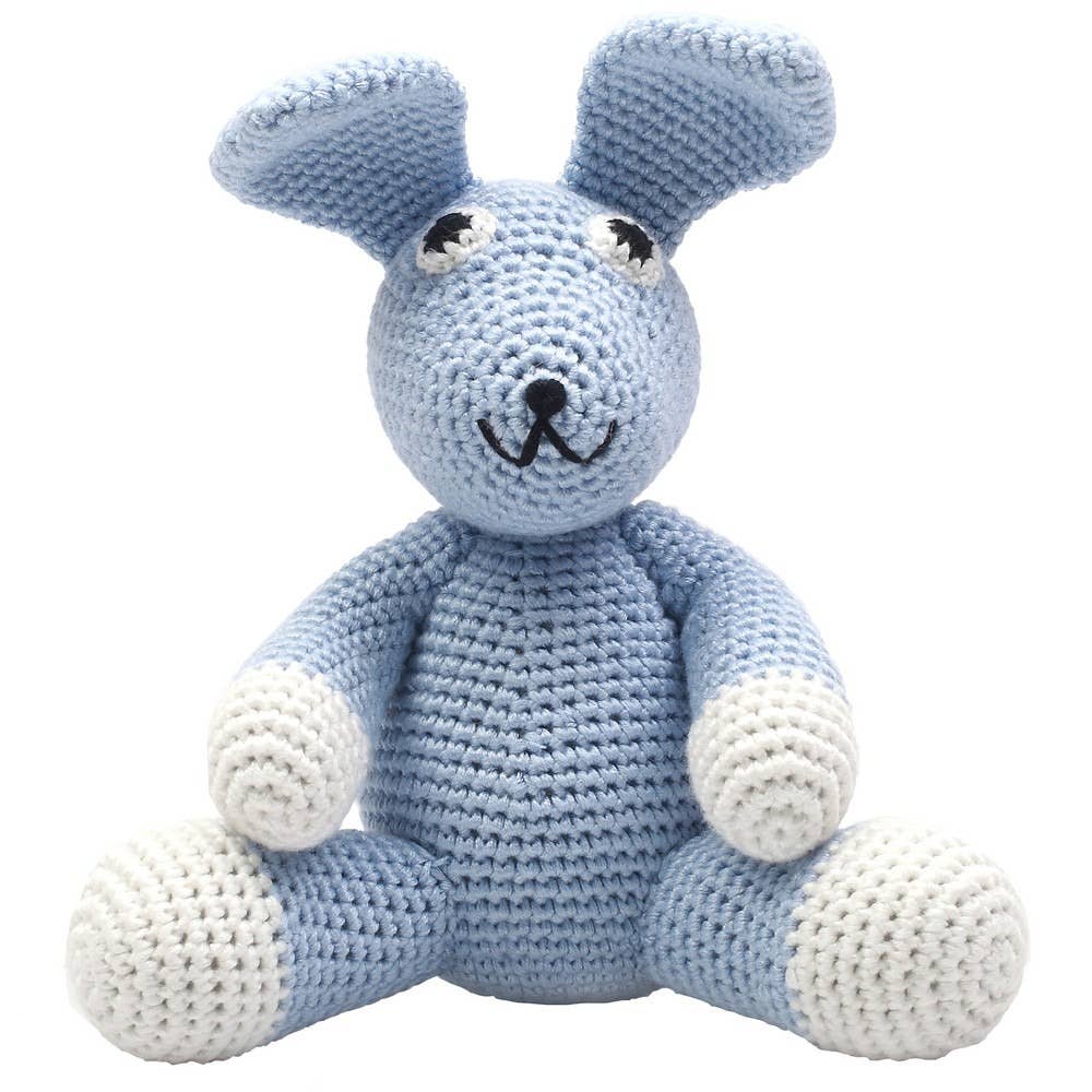 XL Häkelplüschtier – Hellblauer Hase
