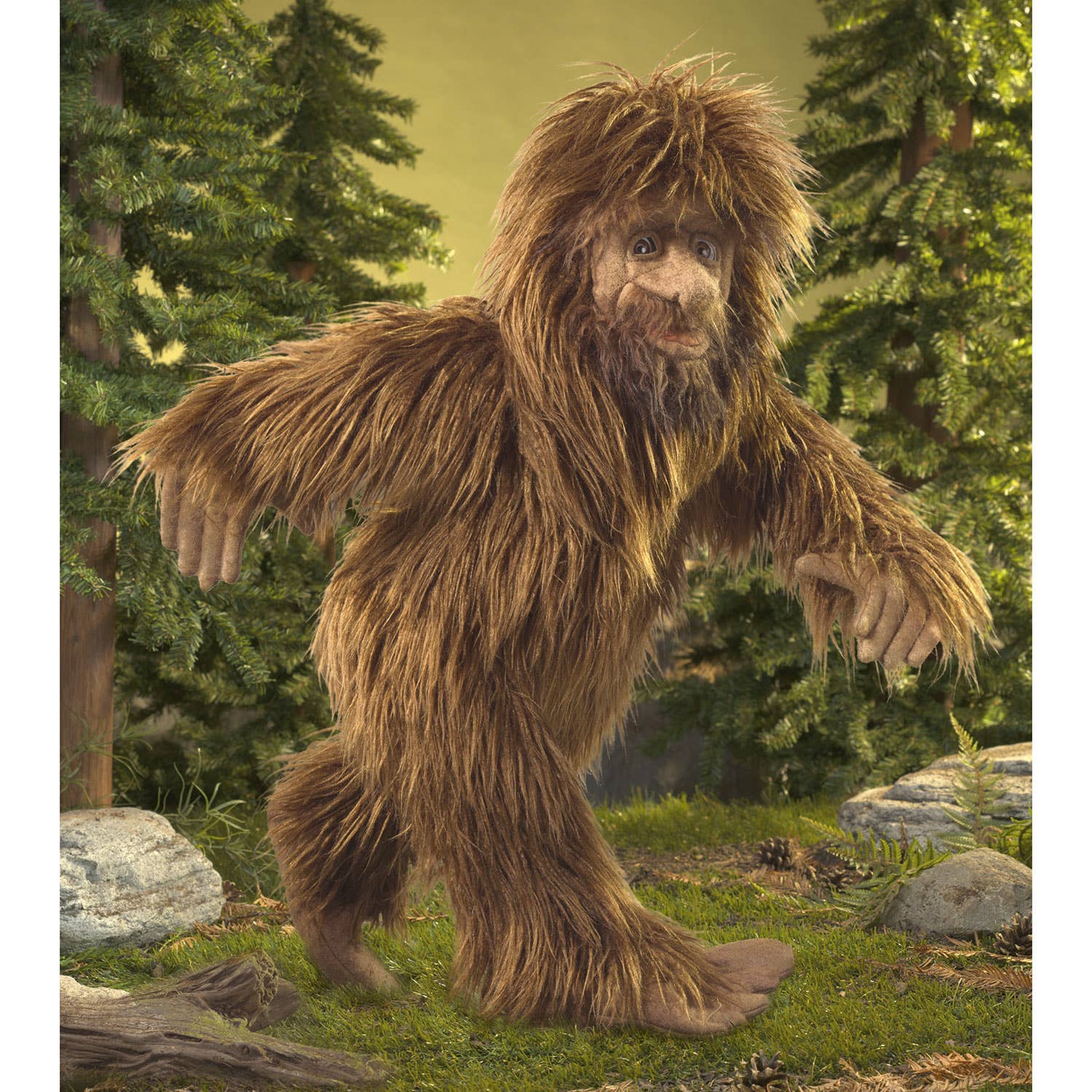 Marionnette à main Bigfoot 3180/ Sasquatch Folkmanis réaliste