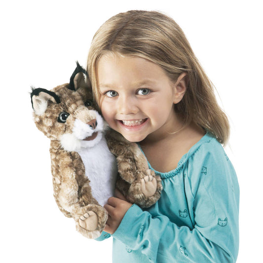Marionnette à mano Lynx Baby 3158/ Gatoon Bobcat Folkmanis realista