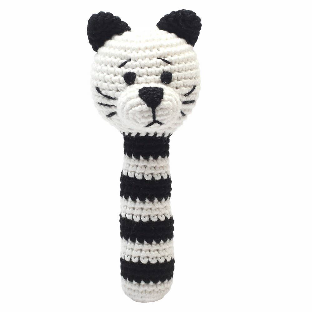 Hochet - Chat blanc