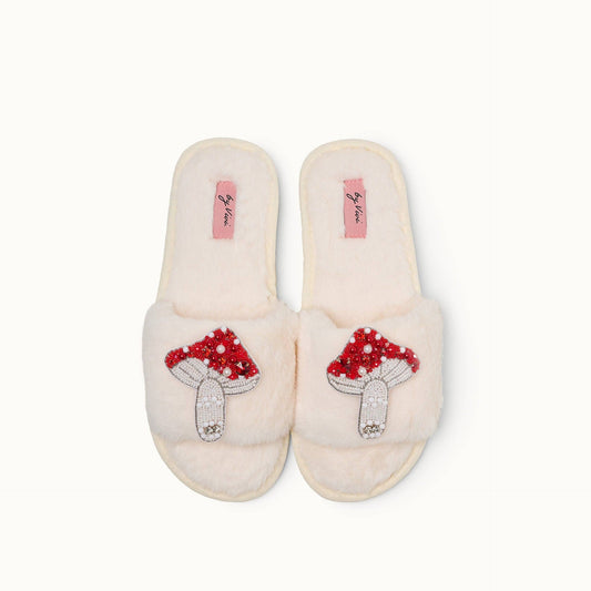 Paire de broches pour Chaussons - Champignons