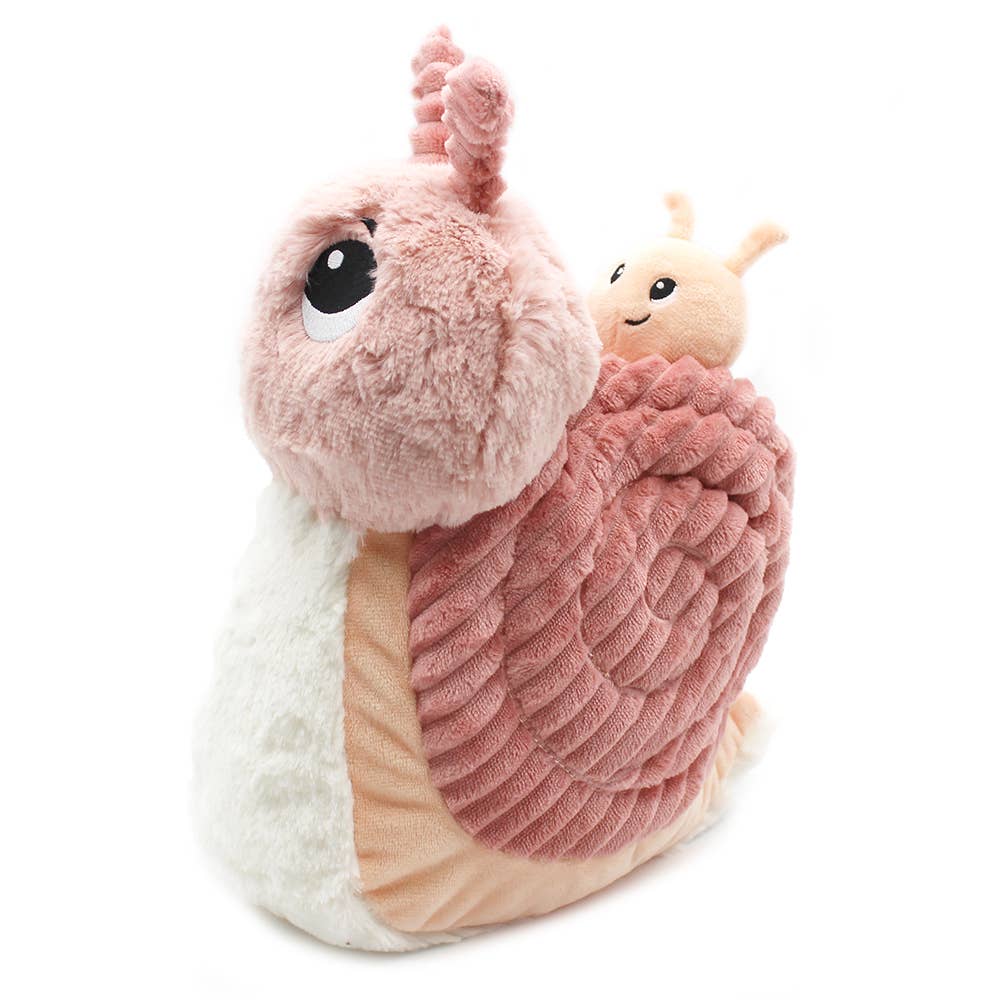 Peluche escargot Speedou maman et son bébé rose – Les Ptipotos
