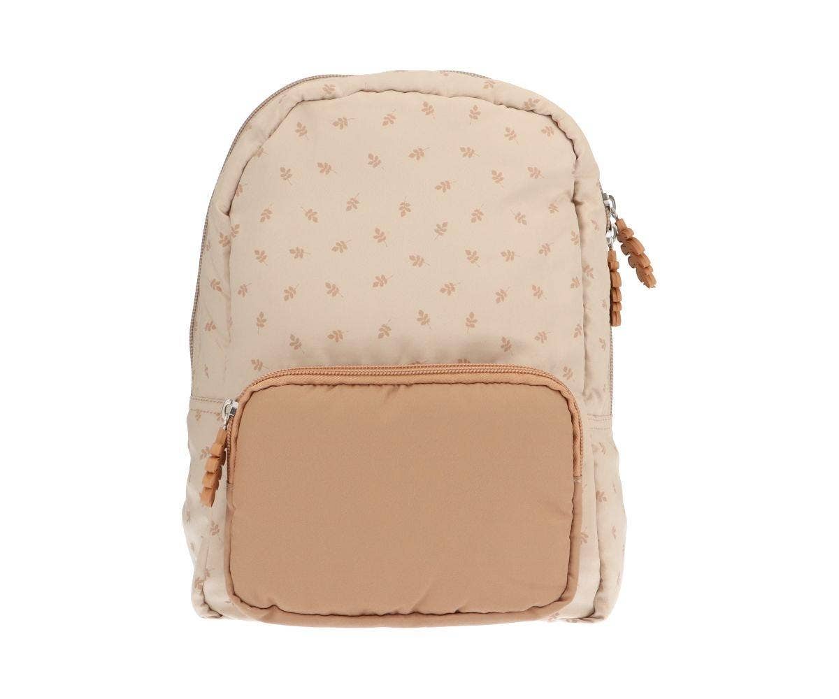 Sac à dos enfant rembourré Feuilles - Couleur Sable