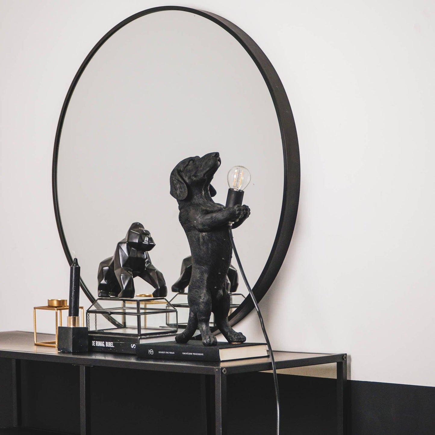 Dachshund Lamp - Black