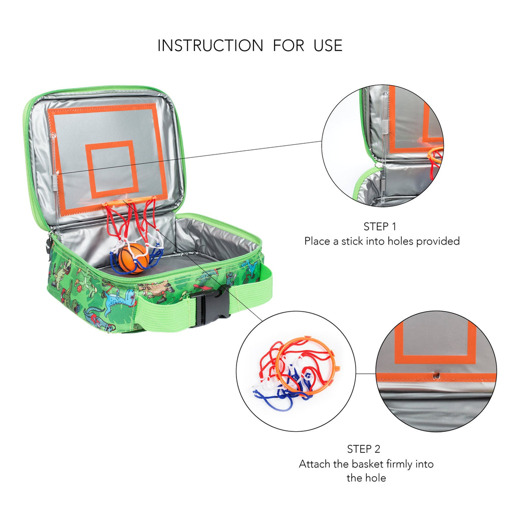Sac repas forme ballon de basket – dinosaure Roarrr