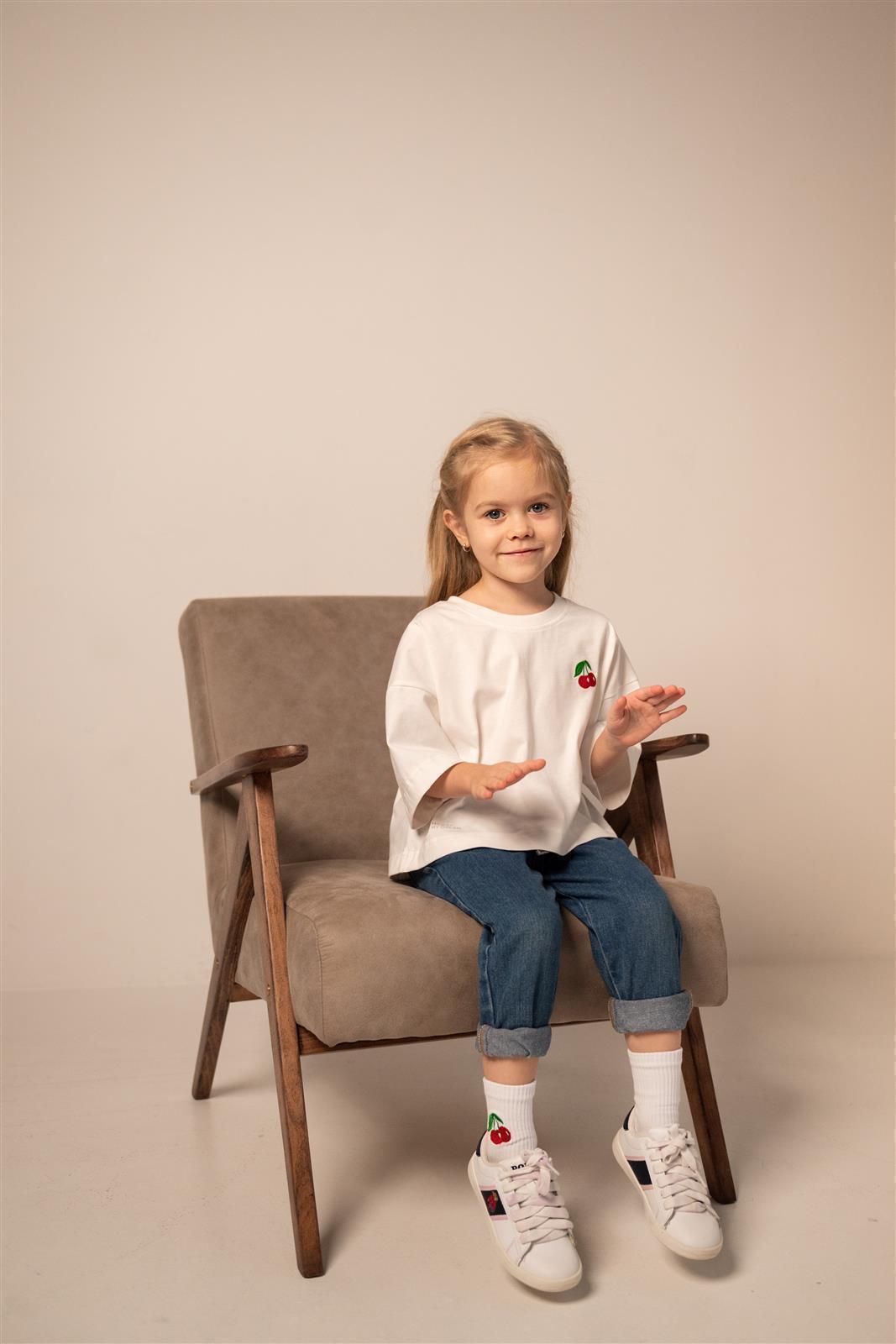 T-shirt court Cerise – vue produit 4