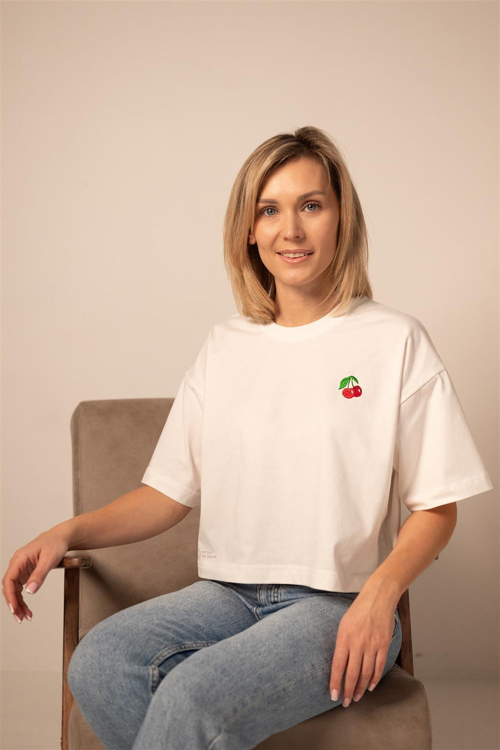 T-shirt court Cerise – vue produit 2