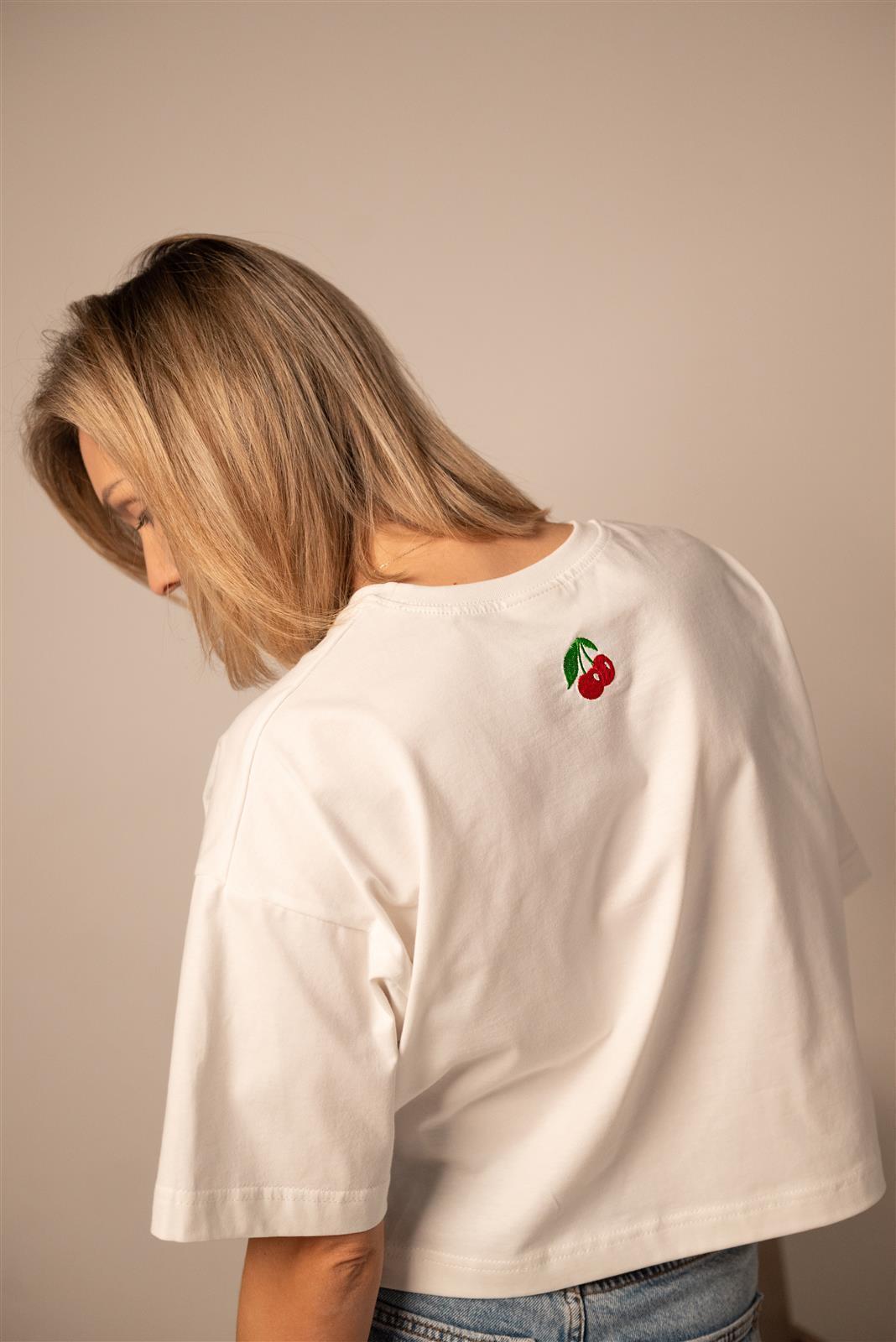 T-shirt court Cerise – vue produit 3