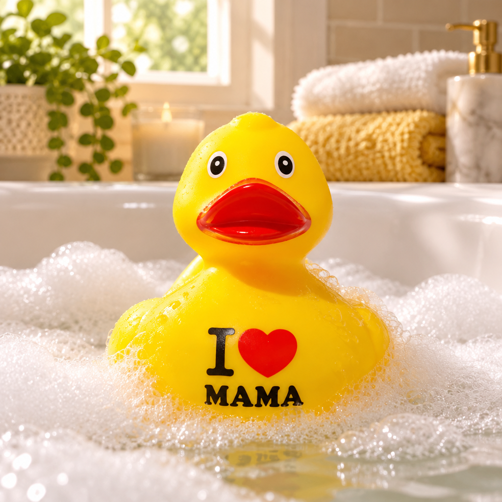 Canard « I ❤️ Mama » Dutch Ducky – vue 4