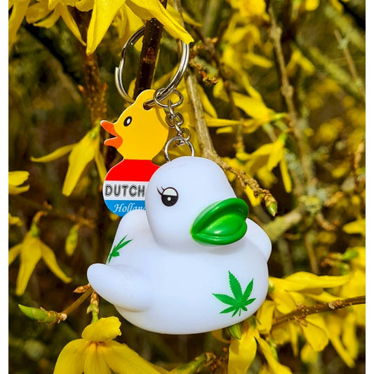 Porte-clés Canard Cannabis
