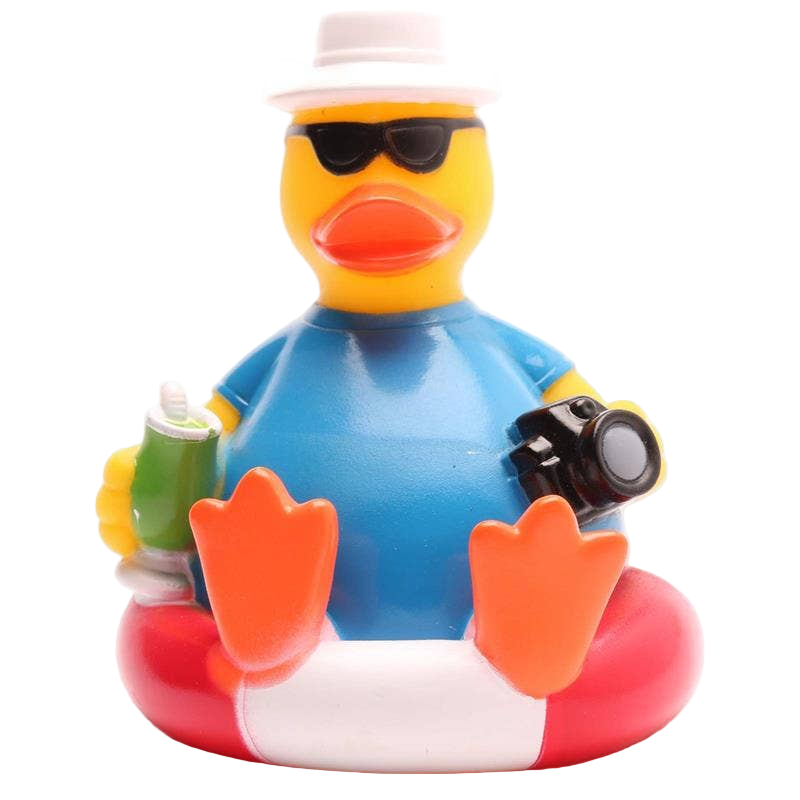 Canard Touriste sur bouée