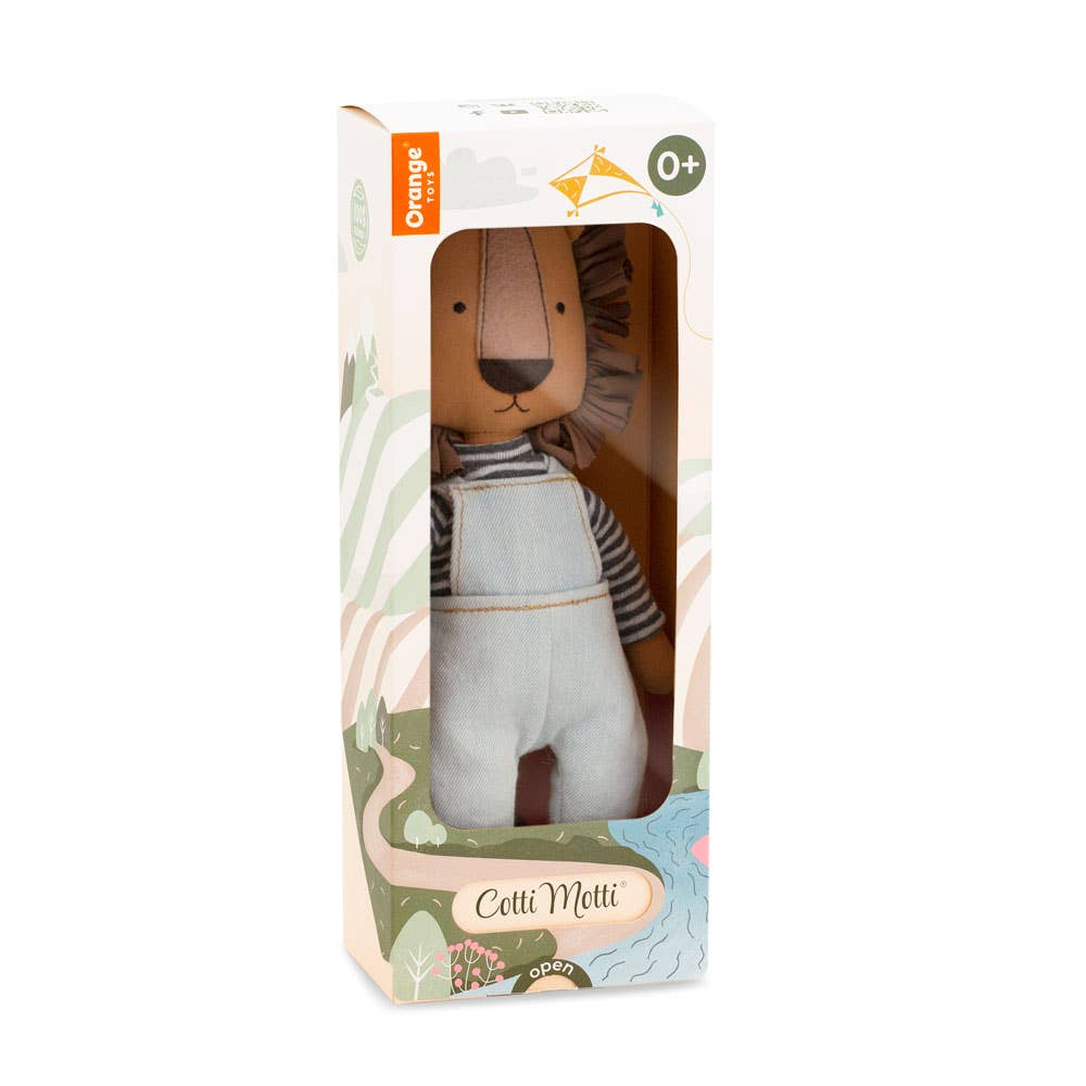 Peluche coton Simon le Lion Cotti Motti - 29 cm - 0+