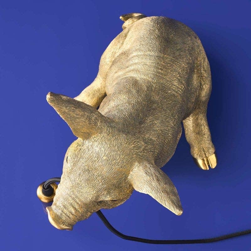 Golden Pig Table Lamp