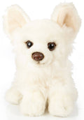 Chihuahua assis (blanc) -18 cm (longueur) - peluche Uni Toys