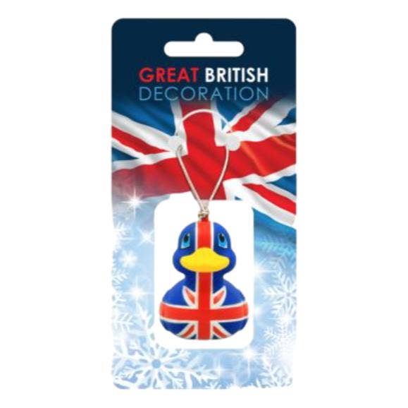 Décoration à suspendre Canard Union Jack