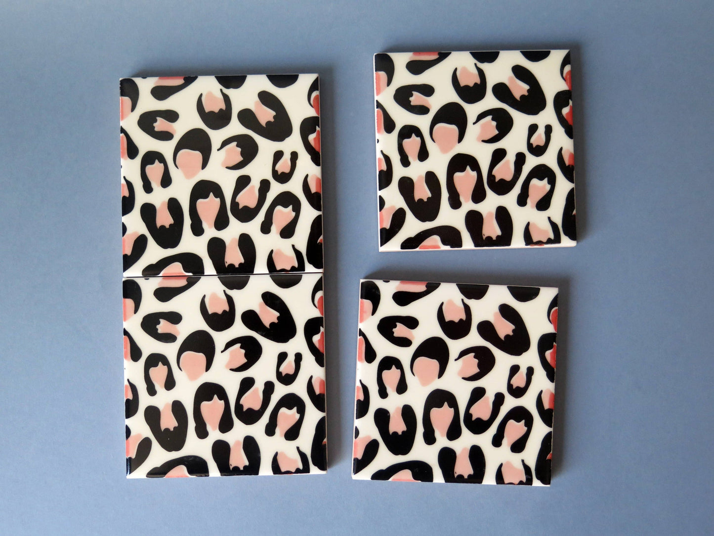 Sous-verres en céramique Leopard design