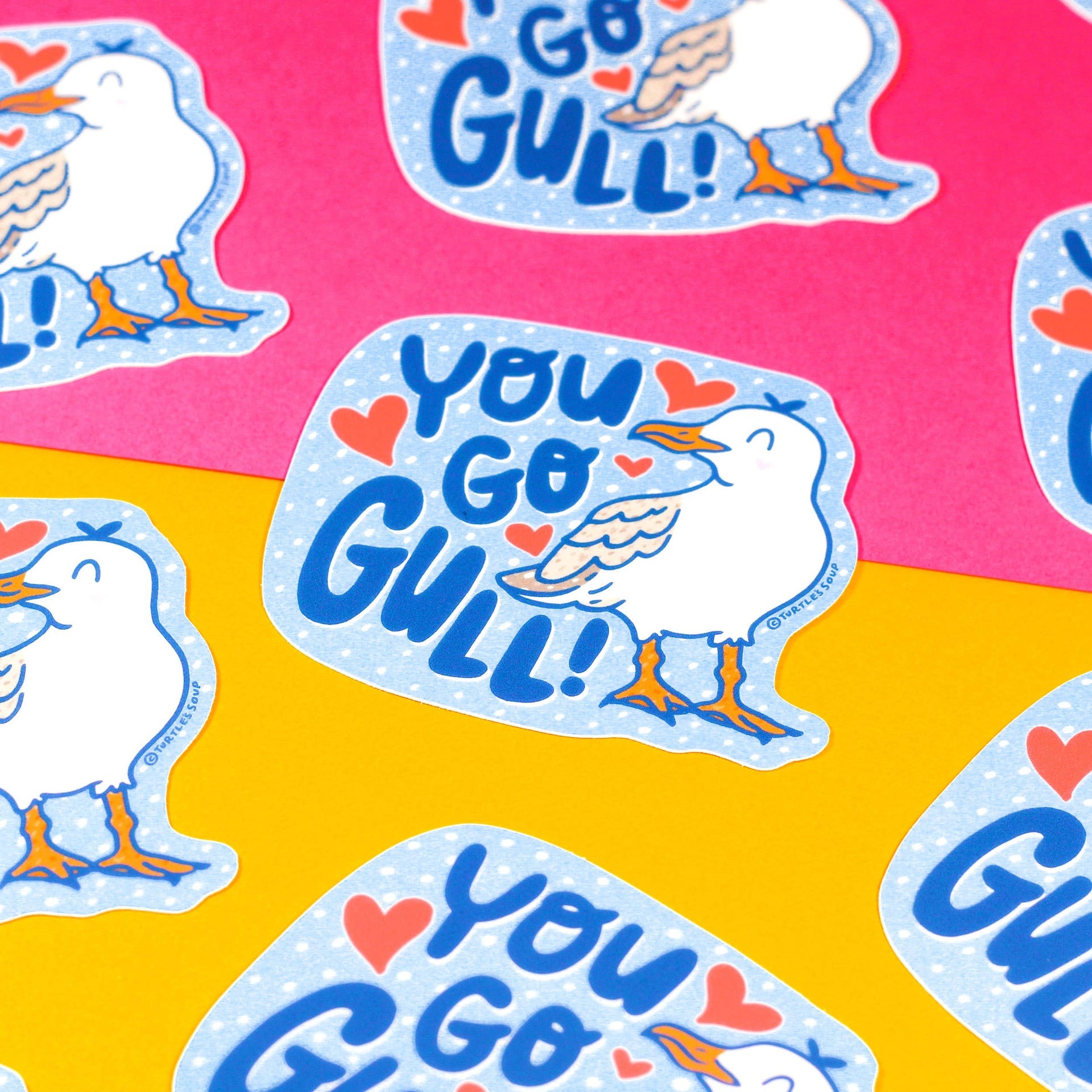 Autocollant Mouette "You Go Gull"