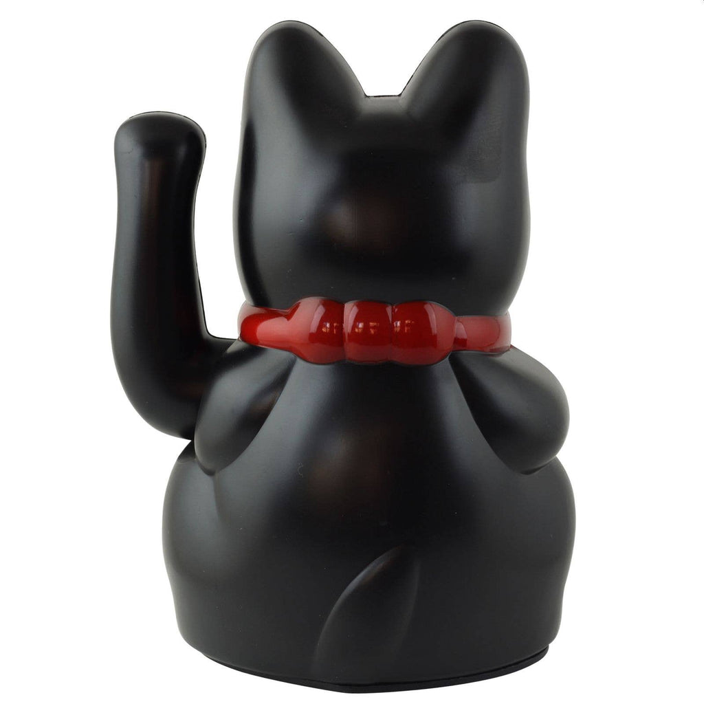 Chat chanceux noir 15cm