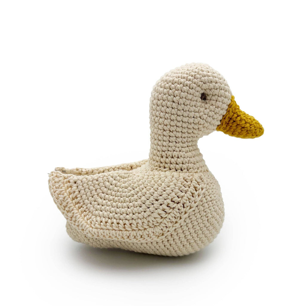 Peluche en tricot Canard musical