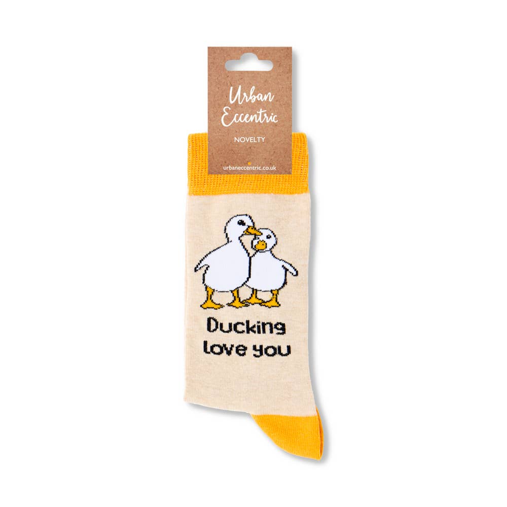 Chaussettes Canard "Ducking Love You" Urban Eccentric CoinCaillerie