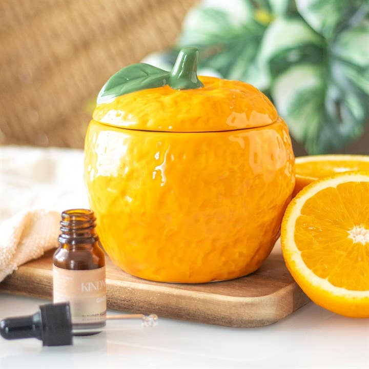 Brûleur d’huile en forme d’orange