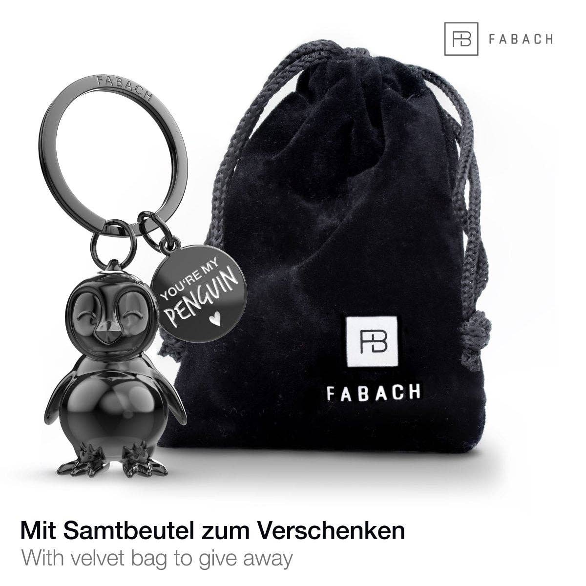 porte cles pingouin tu es mon pingouin fabach 