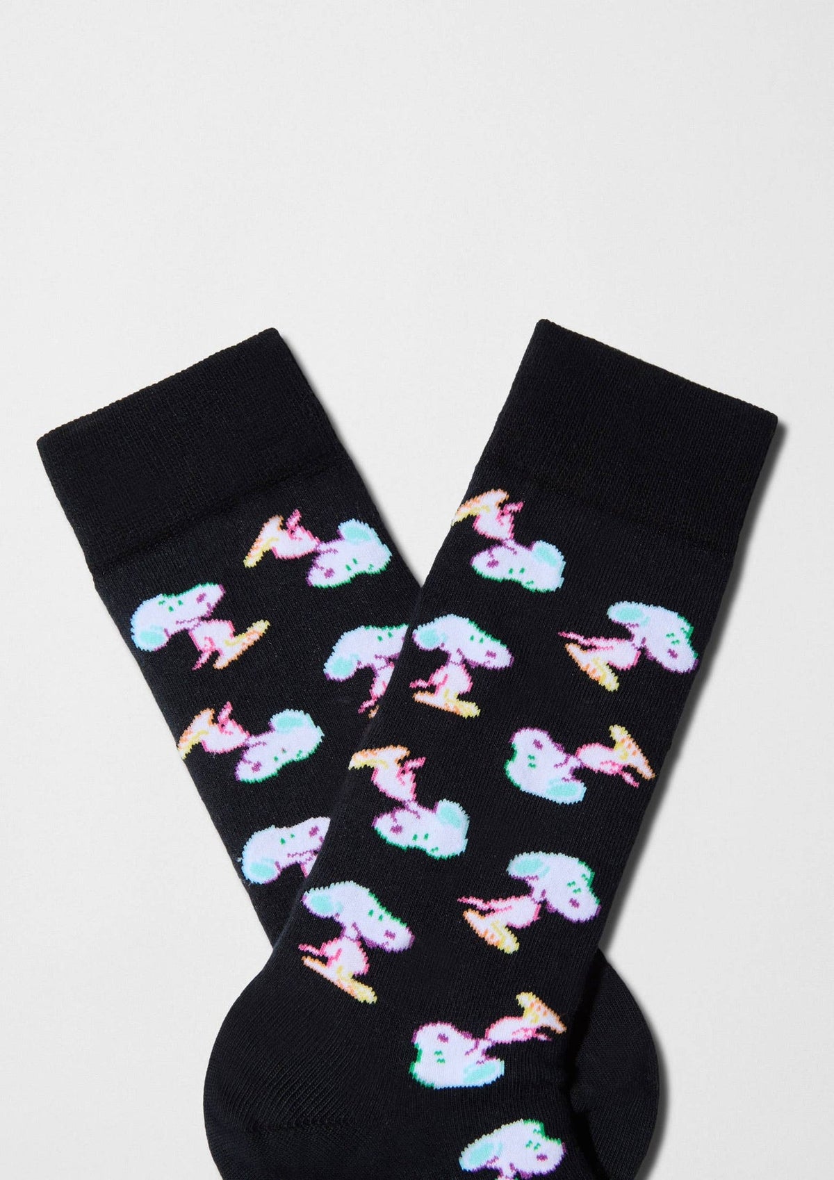 BeSnoopy Néon - Chaussettes coton biologique: Noir / 41/46