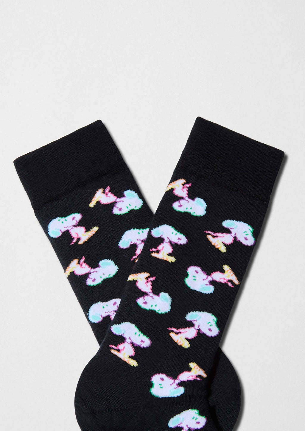 BeSnoopy Néon - Chaussettes coton biologique: Noir / 36/40