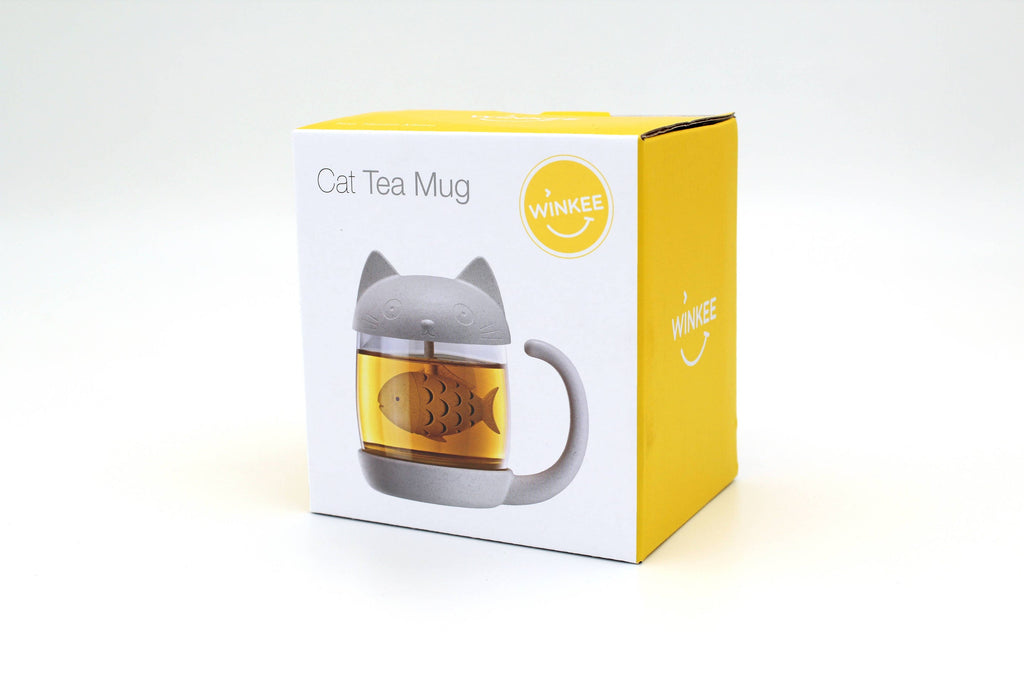 Tasse à thé Chat avec infuseur Poisson