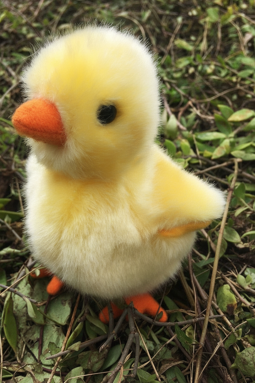Peluche Poussin jaune Uni Toys