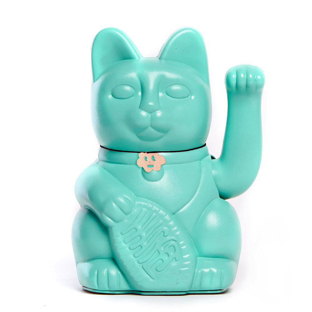 Chat Chanceux Bleu Aquamarine