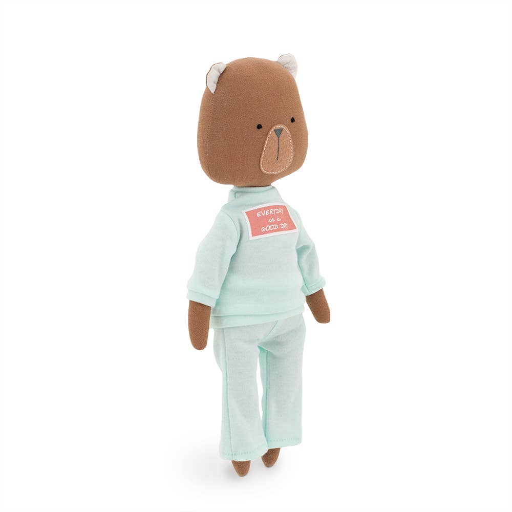 Oscar l'Ours en peluche : ensemble vêtements et queue de sirène - 29 cm